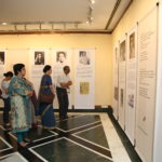 Viewers of the exhibition